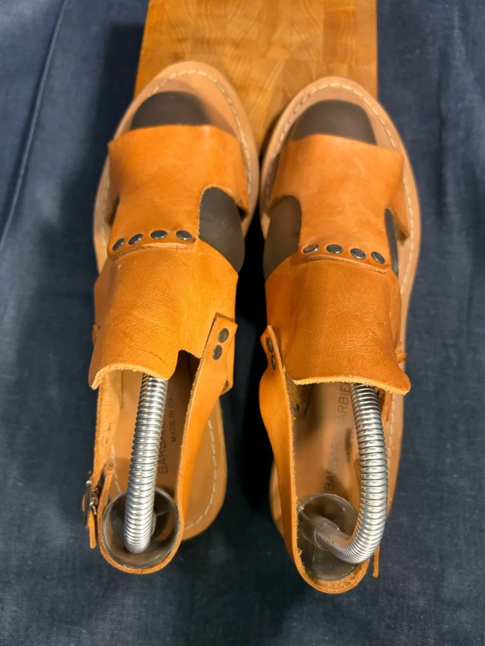 Barbara Barbieri leather heel sandals shoes
